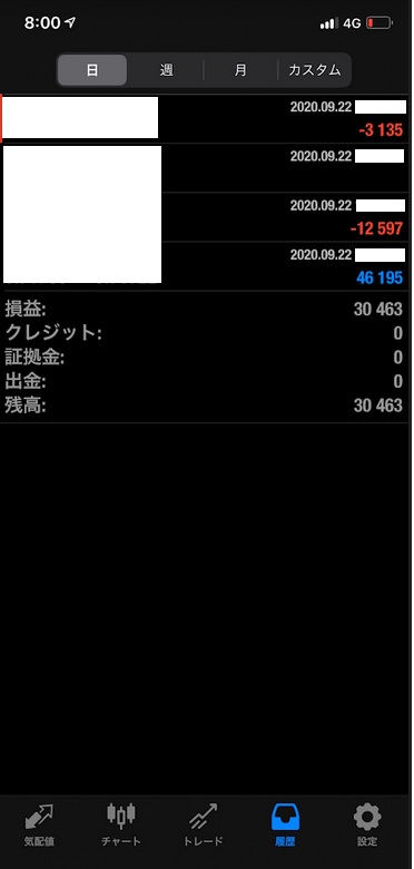 取引履歴