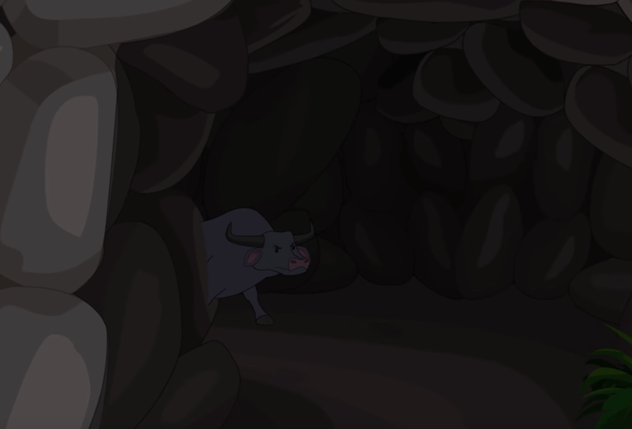 buffalo in the cave