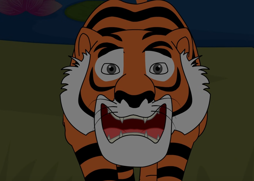 suprised tiger
